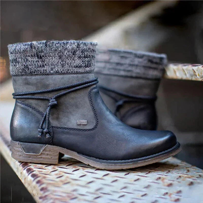 Bruine Enkellaarsjes Leren Dames Herfst Collectie