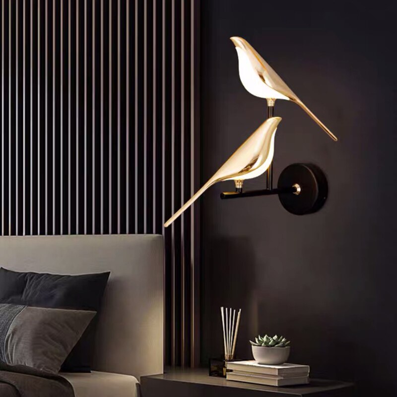 Wandlamp Vogel Design LED Magnetisch Draaibaar Warm Neutraal Koud Licht Woonkamer Decoratief