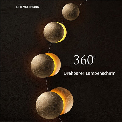 Wandlamp Eclips Design LED Metaal IJzer 20-25cm Sfeerlamp Schaduw Decoratief Woonkamer Modern