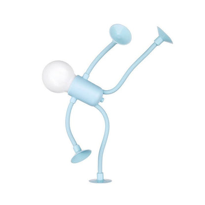 Buigbare Nachtlamp met Zuignap – Creatieve LED Figuur voor Kinderkamer en Bureau