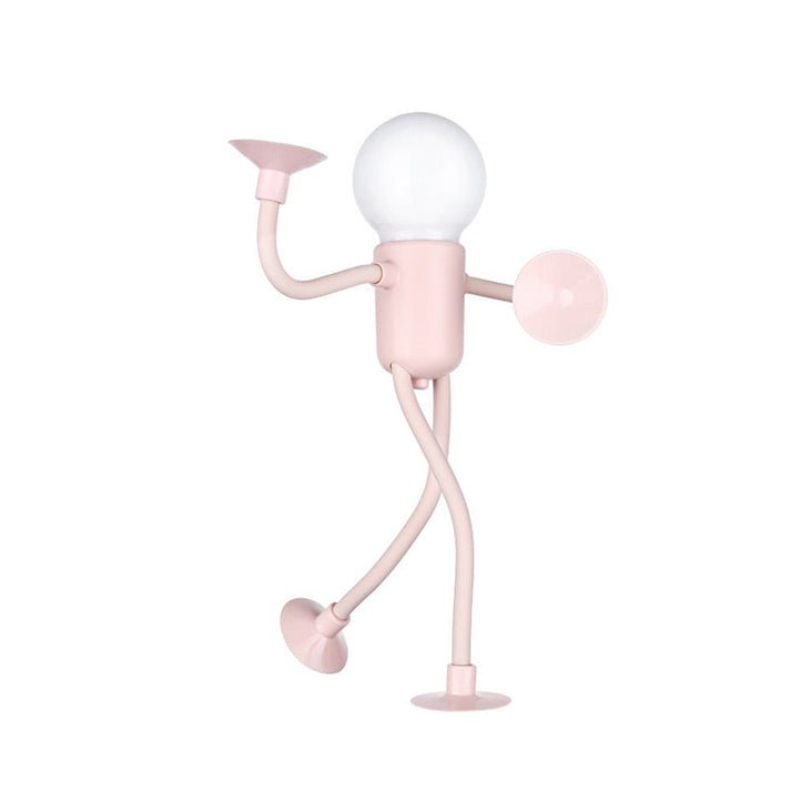Buigbare Nachtlamp met Zuignap – Creatieve LED Figuur voor Kinderkamer en Bureau