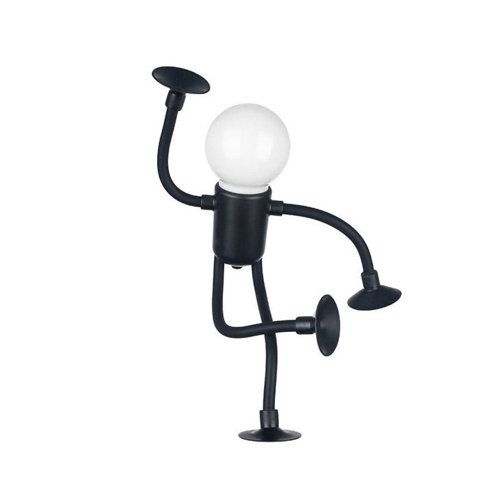 Buigbare Nachtlamp met Zuignap – Creatieve LED Figuur voor Kinderkamer en Bureau