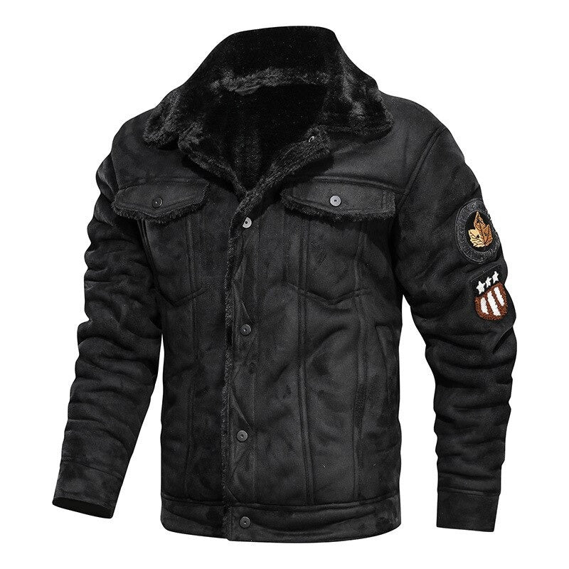 Leren Bikerjack Heren met Zakken Comfortabel en Stijlvol
