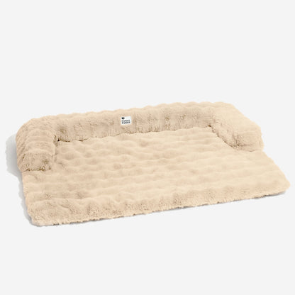 Pluche Hondenmand Sofa Beschermer Huisdiermat Antislip Bodem Wasbaar Comfort Rustplek – Grijs Koffie Tie-Dye