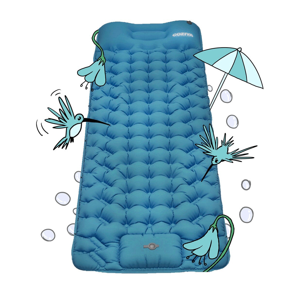 Zelfopblazende Slaapmat met Geïntegreerde Pomp voor Outdoor Camping Wandelen