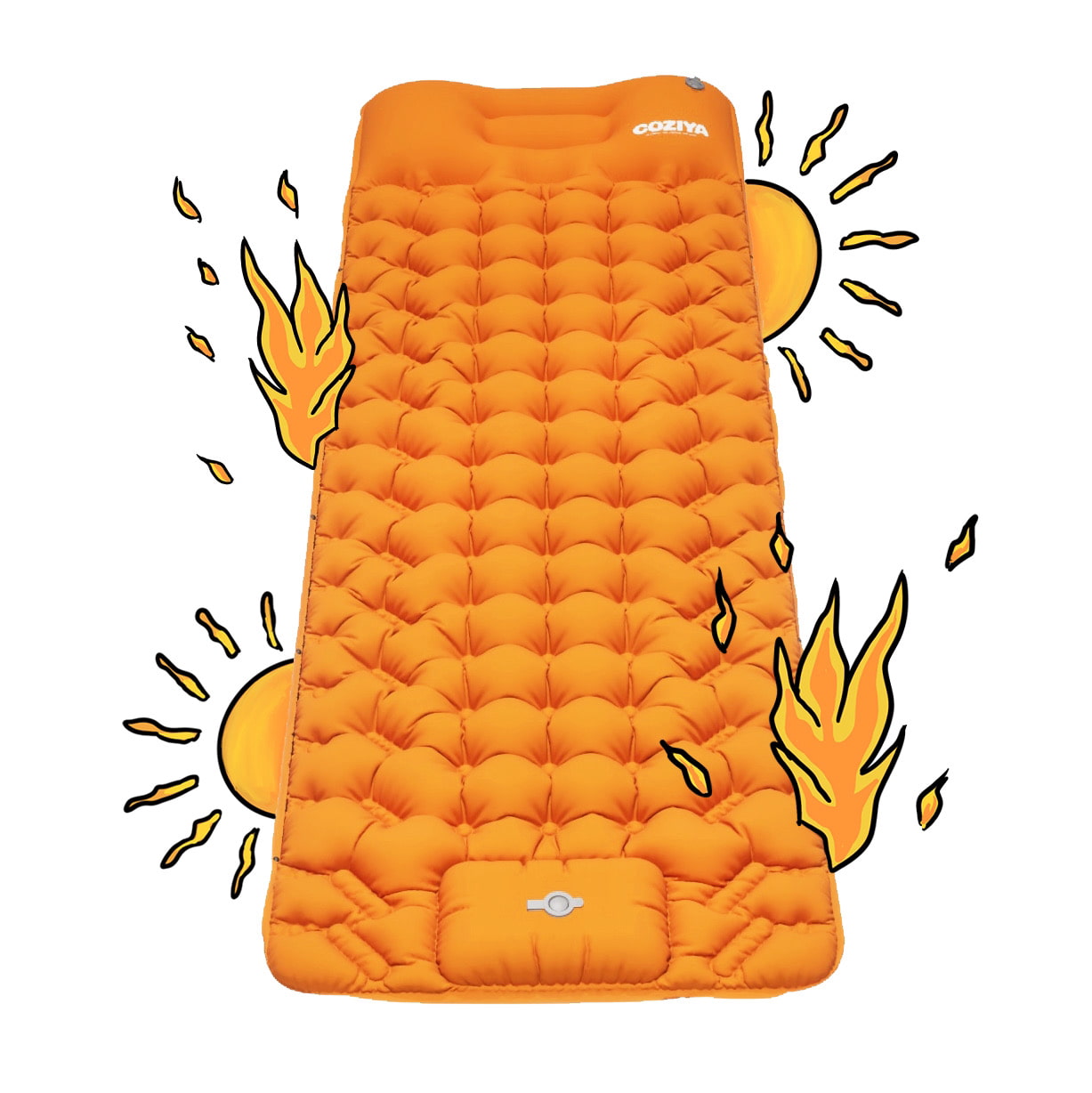 Zelfopblazende Slaapmat met Geïntegreerde Pomp voor Outdoor Camping Wandelen