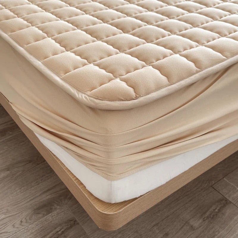 Premium Matrashoes met Ademende Stof – Beschermt Matras & Verbetert Slaapcomfort – Wasbaar & Hygiënisch – Grijs Beige Wit Blauw