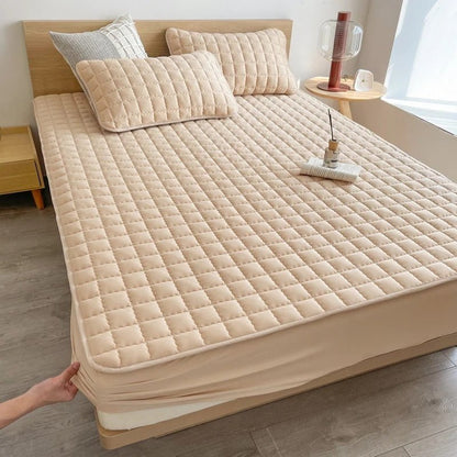Premium Matrashoes met Ademende Stof – Beschermt Matras & Verbetert Slaapcomfort – Wasbaar & Hygiënisch – Grijs Beige Wit Blauw