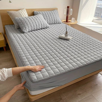 Premium Matrashoes met Ademende Stof – Beschermt Matras & Verbetert Slaapcomfort – Wasbaar & Hygiënisch – Grijs Beige Wit Blauw
