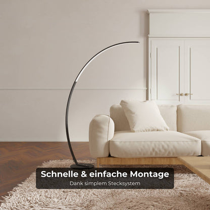 Vireon Booglamp – Minimalistische Design Vloerlamp voor Woonkamer & Leeshoek