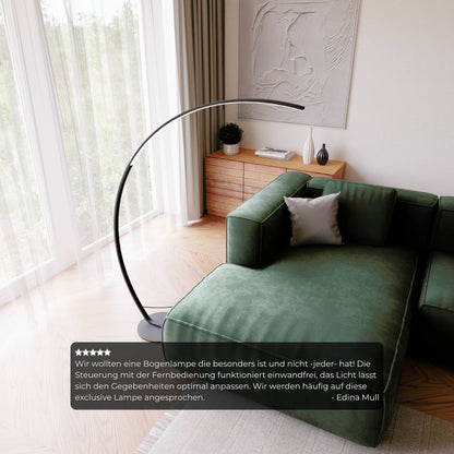 Vireon Booglamp – Minimalistische Design Vloerlamp voor Woonkamer & Leeshoek