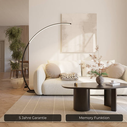 Vireon Booglamp – Minimalistische Design Vloerlamp voor Woonkamer & Leeshoek