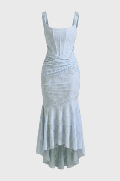 Dames Maxi Jurk Bodycon Asymmetrisch Getailleerd - StudioMarella