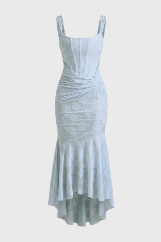 Dames Maxi Jurk Bodycon Asymmetrisch Getailleerd - StudioMarella