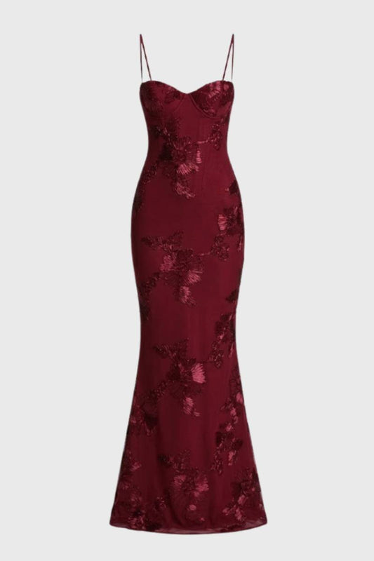 Dames Maxi Jurk met Bustier en Spaghetti Bandjes - StudioMarella