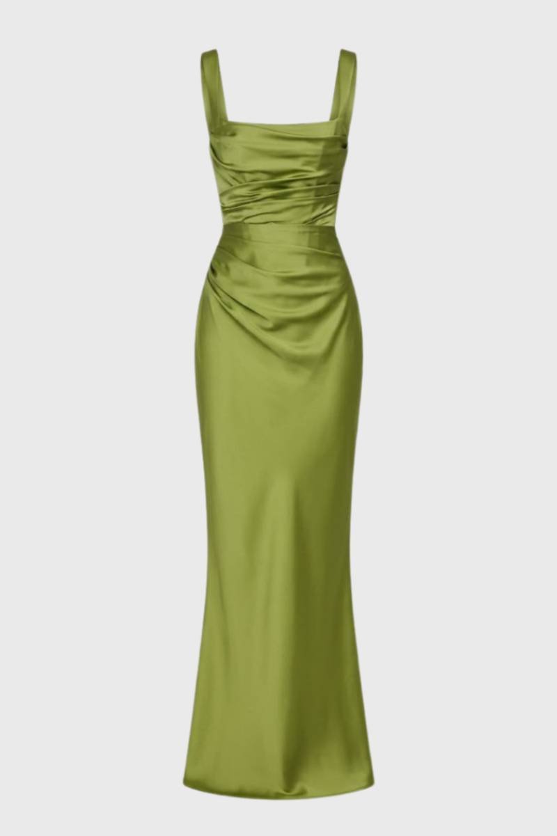Maxi Jurk voor Dames met Draperie Chique Lange Jurk - StudioMarella
