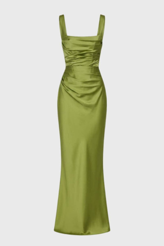 Maxi Jurk voor Dames met Draperie Chique Lange Jurk - StudioMarella