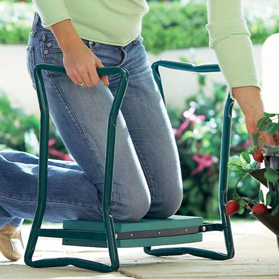 Opvouwbare Tuinknieler en Zitbank met Gereedschapstassen – Ergonomische Tuinhulp tot 150 kg