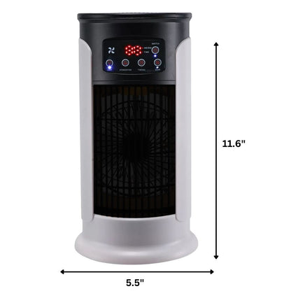 Mobiele Aircooler met Vernevelaar | Raamloze Verdampingskoeler voor Thuis en Kantoor | 300ml Watertank | Fluisterstil <23dB | Energiezuinig 18W