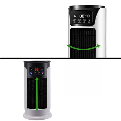 Mobiele Aircooler met Vernevelaar | Raamloze Verdampingskoeler voor Thuis en Kantoor | 300ml Watertank | Fluisterstil <23dB | Energiezuinig 18W