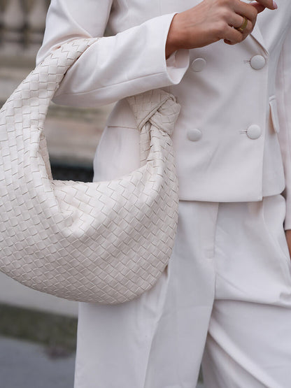 Schouder tas voor Dames Gevlochten Medium Formaat