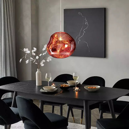 Melt Hanglamp Decoratief E27 Metaal Smoke Goud Rood Zilver Woonkamer Modern