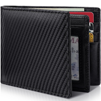 Leren Bifold Portemonnee met RFID Bescherming voor Heren – Compacte Uitvoering 13 Kaartsleuven Veilig Betalen