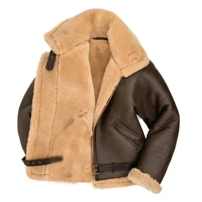 Leren Aviator Jas voor Heren Pilot Style