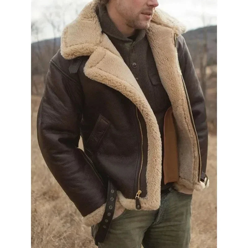 Leren Aviator Jas voor Heren Pilot Style - StudioMarella