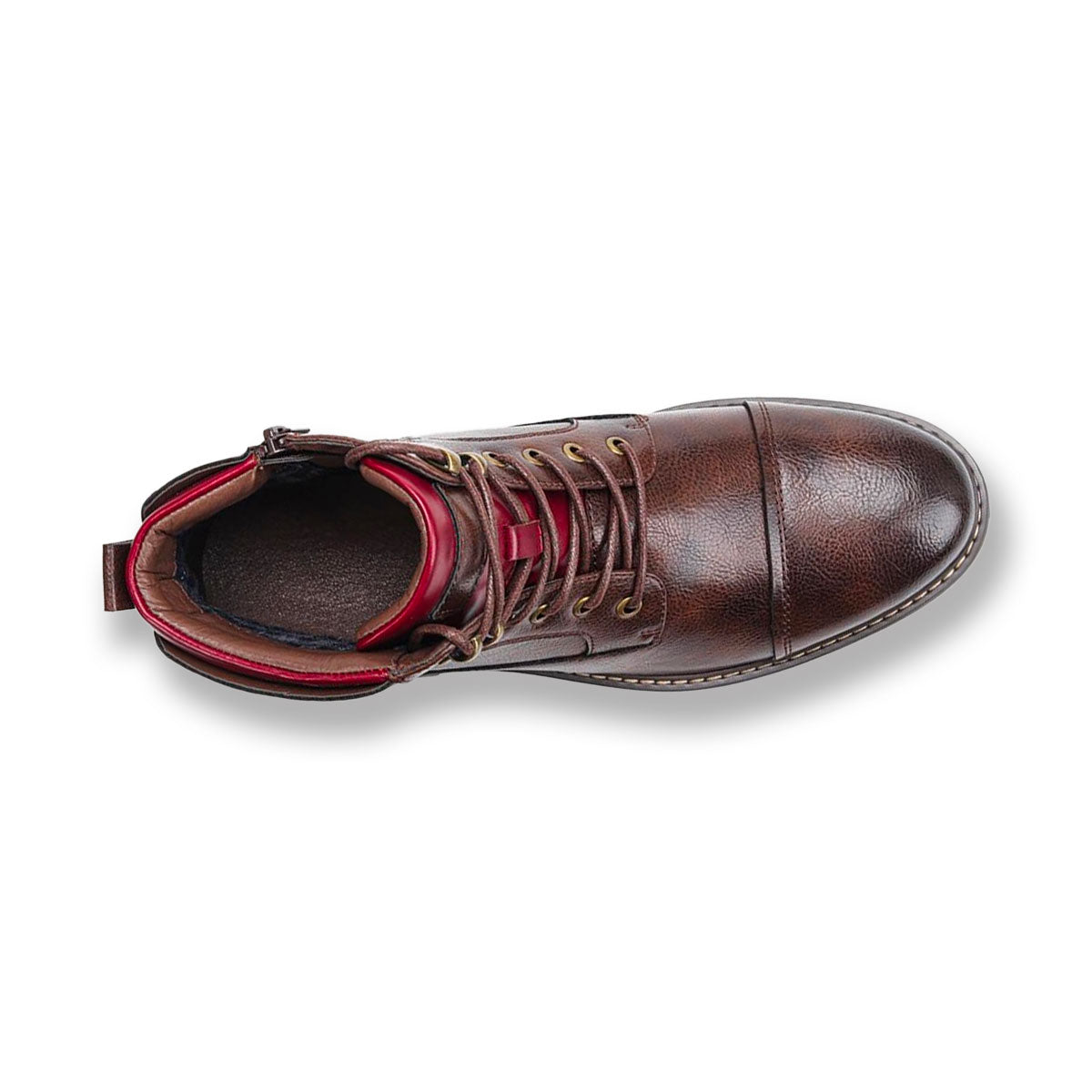 Heren Leren Boots Robuust met Rits en Veters