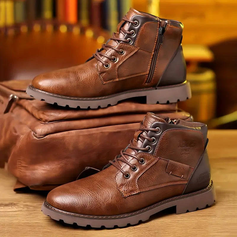 Leren Ritsboots voor Heren - Comfortabele Strakke Boots - StudioMarella