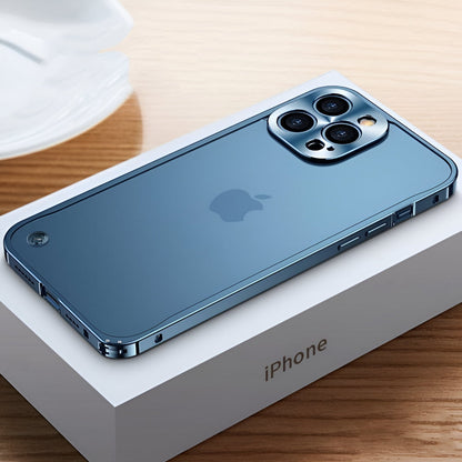 Aluminium Telefoonhoesje Met Polycarbonaatrug en Klickvergrendeling Voor iPhone