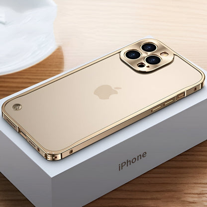 Aluminium Telefoonhoesje Met Polycarbonaatrug en Klickvergrendeling Voor iPhone