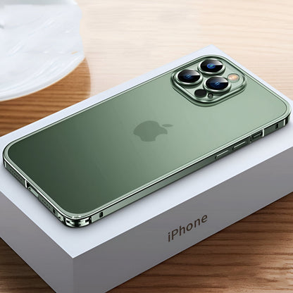 Aluminium Telefoonhoesje Met Polycarbonaatrug en Klickvergrendeling Voor iPhone