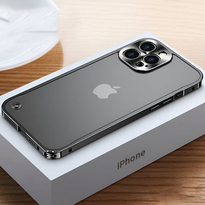 Aluminium Telefoonhoesje Met Polycarbonaatrug en Klickvergrendeling Voor iPhone