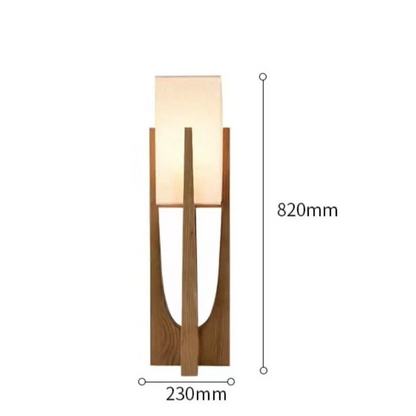 Vloerlamp Massief Hout Japandi Perkamentpapier Handgemaakt Minimalistisch 3 Maten LED