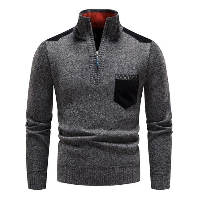 Warme Wintertrui voor Mannen van Samuel → Mannen Wintertrui Warm Fleece Samuel