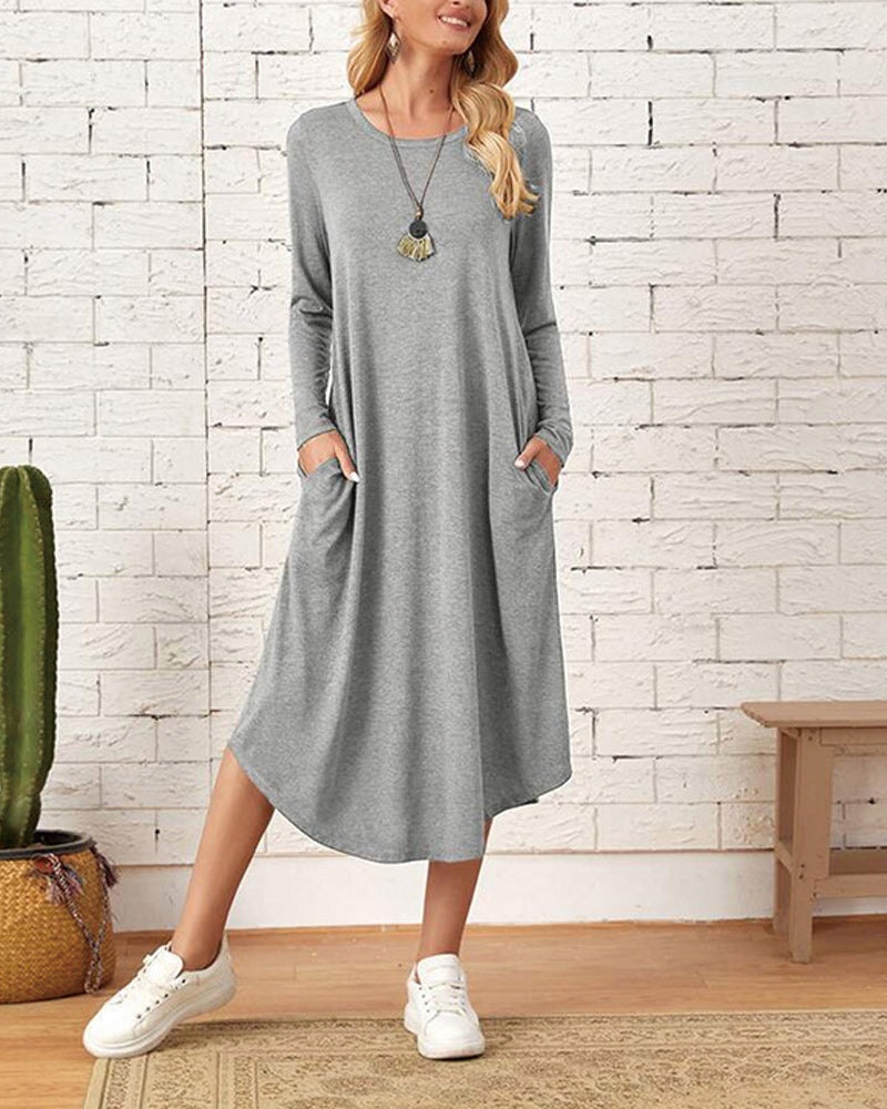 Damesjurk Lange Mouwen Zomerjurk Voor Vrouwen Mooi Model - StudioMarella