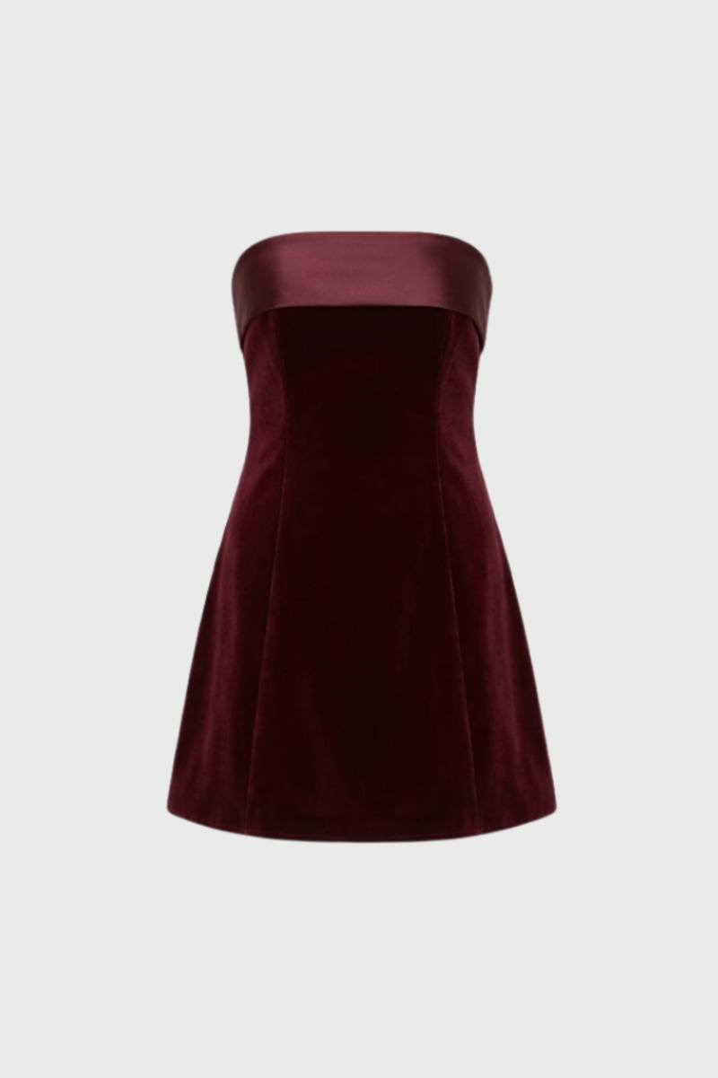 Strapless Mini Jurk voor Dames Elegante Chique Pasvorm - StudioMarella