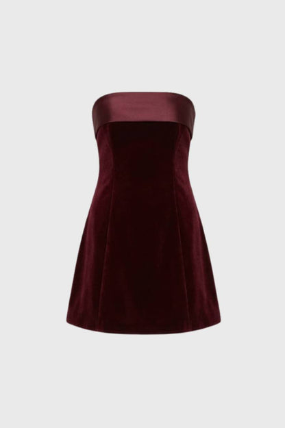 Strapless Mini Jurk voor Dames Elegante Chique Pasvorm - StudioMarella