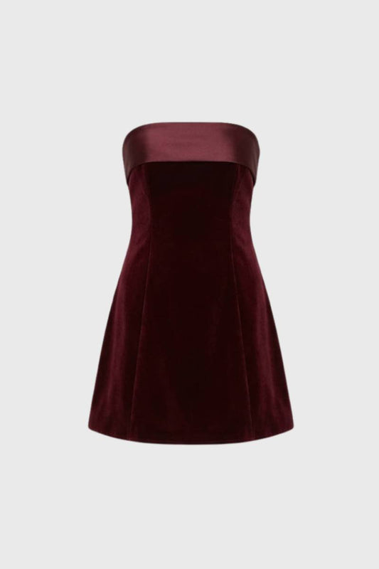 Strapless Mini Jurk voor Dames Elegante Chique Pasvorm - StudioMarella