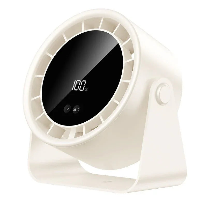 Compacte Tafelventilator met 100 Snelheden en LED Display voor Bureau Thuiskantoor en Slaapkamer Koeling