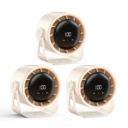 Compacte Tafelventilator met 100 Snelheden en LED Display voor Bureau Thuiskantoor en Slaapkamer Koeling