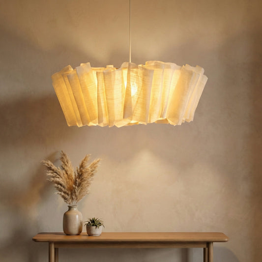 Hanglamp Japandi Handgebreid Stof Ijzer Minimalistisch Cottagecore Slaapkamer Eetkamer
