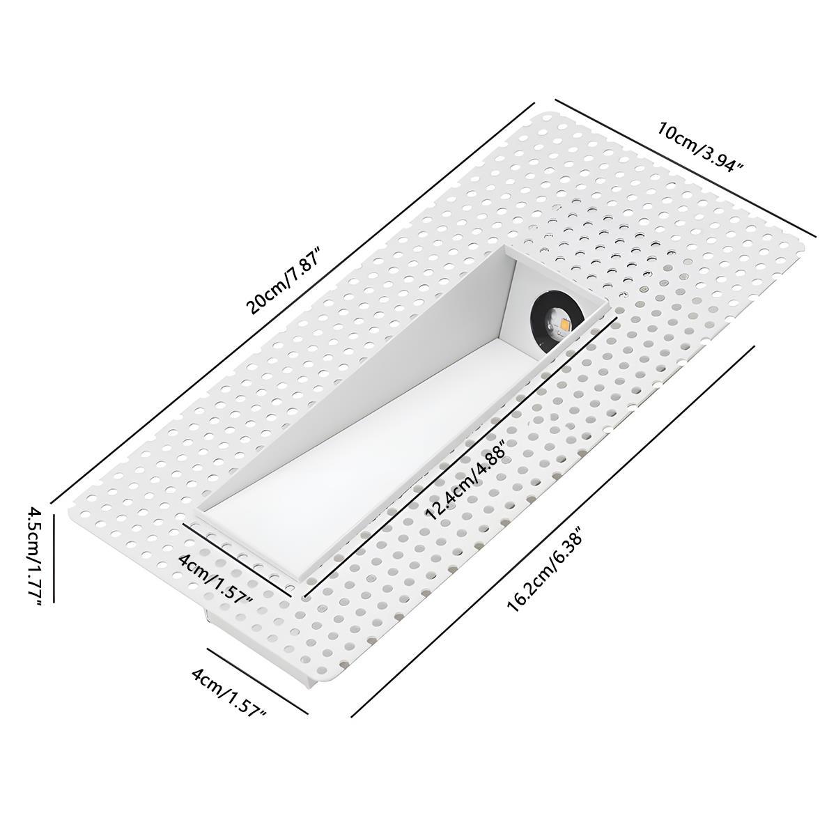 Inbouw Led Wandlamp Met Bewegingssensor Voor Trap En Hal Minimalistisch Aluminium Design Warm Neutraal Of Koel Wit
