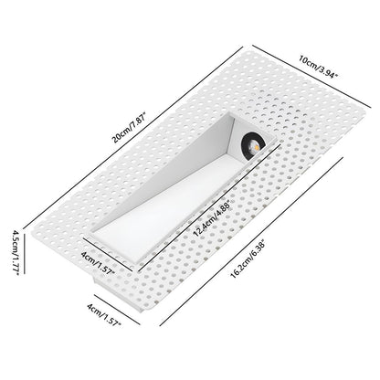 Inbouw Led Wandlamp Met Bewegingssensor Voor Trap En Hal Minimalistisch Aluminium Design Warm Neutraal Of Koel Wit