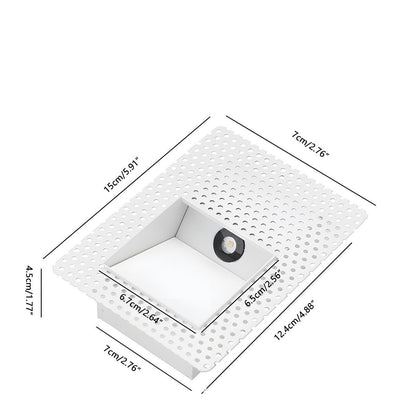 Inbouw Led Wandlamp Met Bewegingssensor Voor Trap En Hal Minimalistisch Aluminium Design Warm Neutraal Of Koel Wit