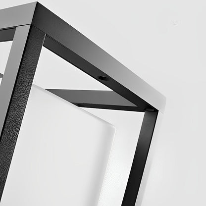 Sokkellamp Solar LED Aluminium Zwart Tuin Paal Buitenlamp Vierkant Minimalistisch Tuinverlichting Oprit Hek Sokkelverlichting Buiten