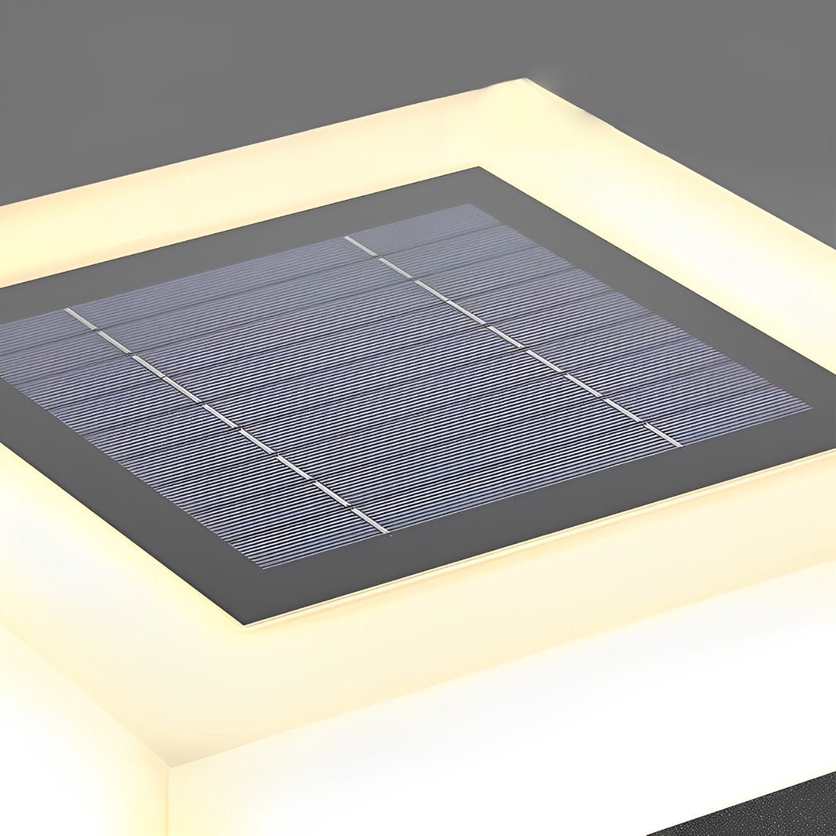 Paalverlichting Solar LED RVS Zwart Wit Tuin Hek Sokkel Buitenlamp Vierkant Tuinverlichting Oprit Paallamp Buiten Modern