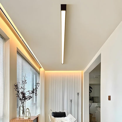 Plafondlamp LED Lineair Aluminium Zwart Dimbaar Woonkamer Gang Moderne Lijnarmatuur Plafonnière Slaapkamer